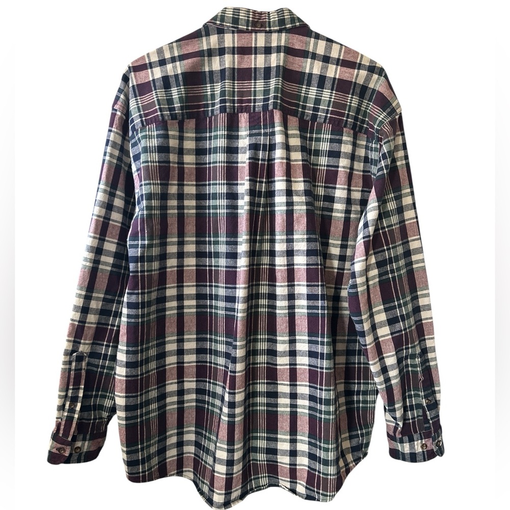 Eddie Bauer Gorpcore Plaid Button Down Shirt Men’s XL 100% Cotton - Picture 4 of 5